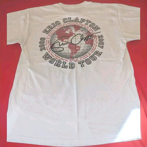 Retro Eric Clapton World Tour 2006/2007 Concert T-Shirt Size Medium - Picture 3 of 8